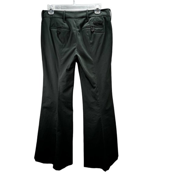 Prada Wide Leg Pants Forest Green size 40 US 4 Women 30 in Waist Trouser Dark - Picture 3 of 8